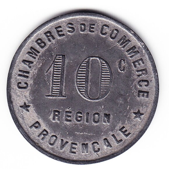 Marseille Provence 10 Centimes Token (b122) - Picture 1 of 2